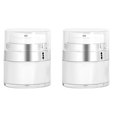 Seondong Sangsa 真空乳霜按壓瓶 15ml, 白色, 2個