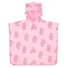 Care Bears 兒童款 Tenderheart Bear 立耳連帽浴巾