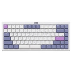 앱코 8K 로우 프로파일 슬림 유무선 텐키리스 키보드 35g, LKN84BT, 화이트, 무접점