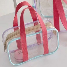 엘쏘 투명 스트랩 비치백