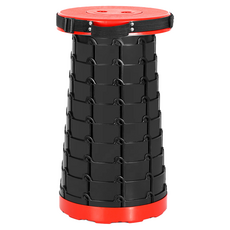 螺旋伸縮折疊椅凳, 1個, 紅色