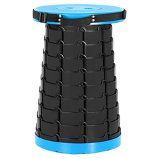 螺旋伸縮折疊椅凳, 1個, 藍色
