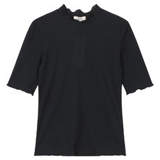 플라스틱아일랜드 여성용 날라리 반하이넥 5부 티셔츠 PQ7CH861