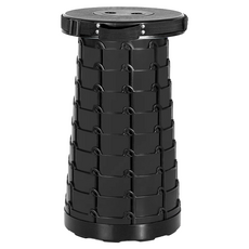 螺旋伸縮折疊椅凳, 1個, 黑色