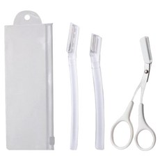 雅緻空間 修眉刀 修眉剪 套組, 透明, 1套