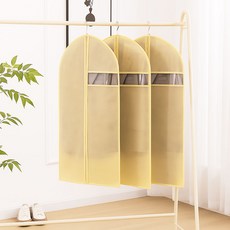 Wontique 不織布透明視窗防塵西裝衣物套, 1入, 3個