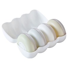 MarketA 旅行用蛋形乳液分裝瓶組, 1套, 奶油白