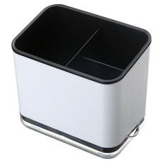 ADUNE 물빠짐 3구 수저통, 블랙, 1개 블랙, 1개
