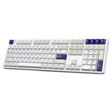 한성컴퓨터 저소음 가스켓 3모드 폼떡 유무선 기계식 키보드, 오션화이트, GK798 PRO, 브라운슈가 토독