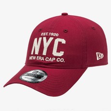 뉴에라 남녀공용 920UNST NE NYC 클래식 언스트럭쳐 면 볼캡 1456191