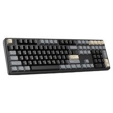 한성컴퓨터 저소음 가스켓 3모드 폼떡 유무선 기계식 키보드, 로얄블랙, GK798 PRO, 브라운슈가 토독