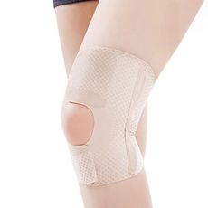 Angmet 超薄彈簧護膝 米色, 1個