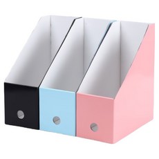 Green Hug 牛皮紙文件檔案整理架 3件組, 1套, 藍色, 粉紅色, 黑色