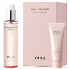 오휘 미라클 모이스처 클렌징 오일 150ml + 클렌징 폼 40ml 세트, 1세트