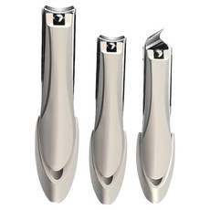 Sel-living 防飛濺指甲剪3件組, 1套, 銀色
