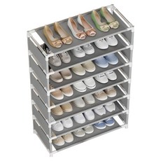 Parva 多用途收納鞋櫃整理架, 灰色, 1個