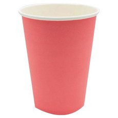 Swan 一次性咖啡杯 珊瑚粉色 84mm 384ml, 50入, 1個