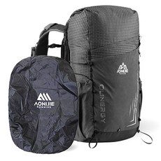 AONIJIE 奧尼捷 登山背包 30L Clever V11 + 防雨罩套組, 黑色