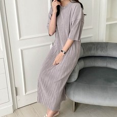 보리맘 모리 플리츠 롱 원피스 빅사이즈 임부복 R898