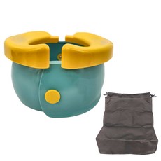 愛北鼻 兒童攜帶式摺疊馬桶 附收納袋 寶寶如廁訓練, 綠色 香蕉馬桶