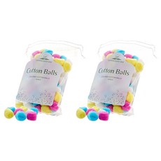 텍스코 컬러 코튼볼 화장솜, 100개, 2개