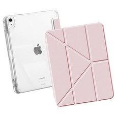 平板電腦用 橫豎支架 Y型 筆槽收納 保護殼, 嬰兒粉, 1個