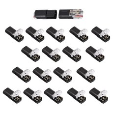 비상 2라인 차량용 전선 커넥터 일자형, 20개