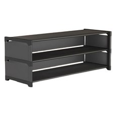 Parva 簡易鞋櫃 整潔空間利用收納架, 黑色, 1個