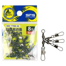 싸파 더블킬 타코 문어 축광 트리플 인터락 도래, 5개입, 1개