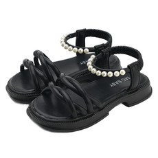 Rabbit Foot 女童珍珠扭結涼鞋