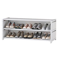 Farba簡易鞋櫃 整潔善用空間收納架, 白色, 1個