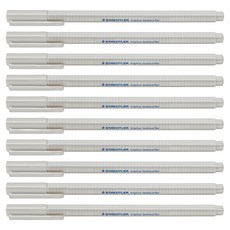 STAEDTLER 施德樓 三角螢光筆 362, 10個, 粉彩灰