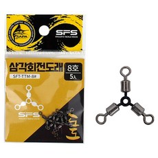 싸파 도도 삼각 회전 도래 스테인레스 8호, 5개입, 1개