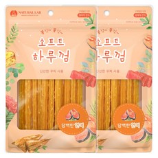 네츄럴랩 강아지 소프트 하루껌 간식, 연어 맛, 85g, 2개