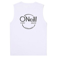 오닐 남성용 펄 슬리브리스 래쉬가드 OMTSM2259, 100 WHITE