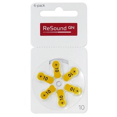 ReSound 瑞聲達 助聽器電池, 1組, A10 PR70