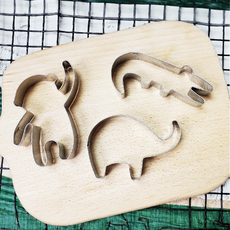 TRIARROW 三箭牌 不鏽鋼叢林動物餅乾模 8737S - 可愛動物造型餅乾輕鬆做, 3個