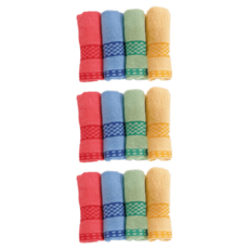 OK-PO-LO 好馬牌 田園蔬果吸水毛巾 台灣製棉紗 12條 毛巾組, 混和顏色