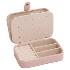 Second Best 簡約奢華珠寶盒 首飾收納盒 16 x 11 x 5 cm, 粉紅色, 1個