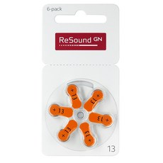 ReSound 瑞聲達 助聽器電池, 1組, A13 PR48