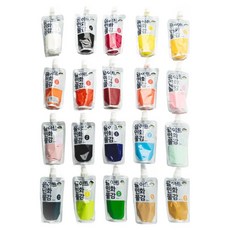 yulart 民畫顏料組, 100ml, 20色