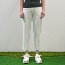 luxgolf White Bear 女性後鬆緊帶開衩縫線八分工裝褲 MS25MWB718