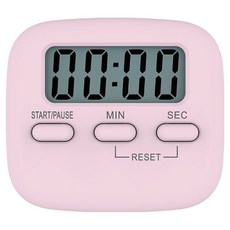 하비에 모던 심플 LED 스터디 타이머, 1개, 핑크
