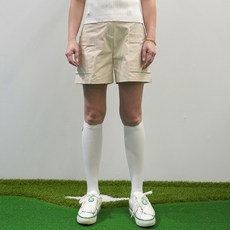 luxgolf White Bear 女性搖擺鬆緊帶大口袋工裝短褲 MS25MWB720