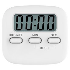 하비에 모던 심플 LED 스터디 타이머, 1개, 화이트