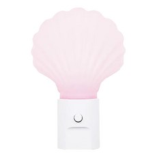BC 博銓科技 LED手動貝殼小夜燈,粉紅色燈罩 - 臥室夜燈/走廊燈/樓梯小夜燈, 1件