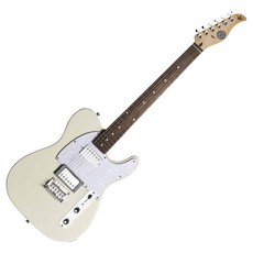 Gopher Wood T-Modern V WHITE510 電吉他, 花卉白, 單一商品, 1個