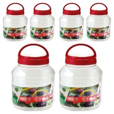 원형 투명 페트용기 DA, 6개