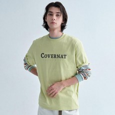 커버낫 남녀공용 통기성 센터 어센틱 반팔 티셔츠
