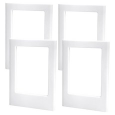 MONACO OLIVE 冰箱 儲物櫃 黏貼式 拍立得磁性相框, 4個, 白色, 白色